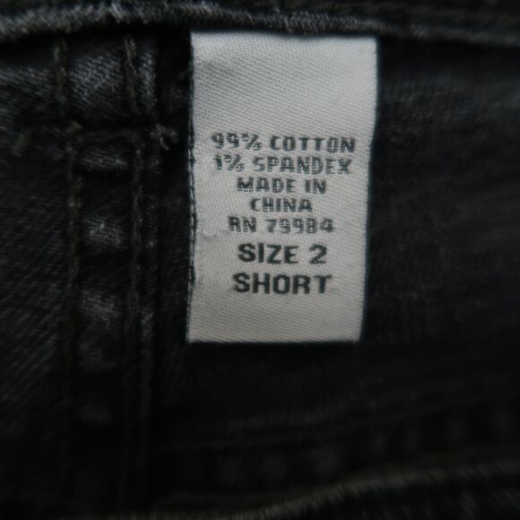 Chico's Platinum Jeans Women's 2 US-12 Short Gray Mid-Rise Slim Leg 27.5" Inseam - Picture 9 of 15